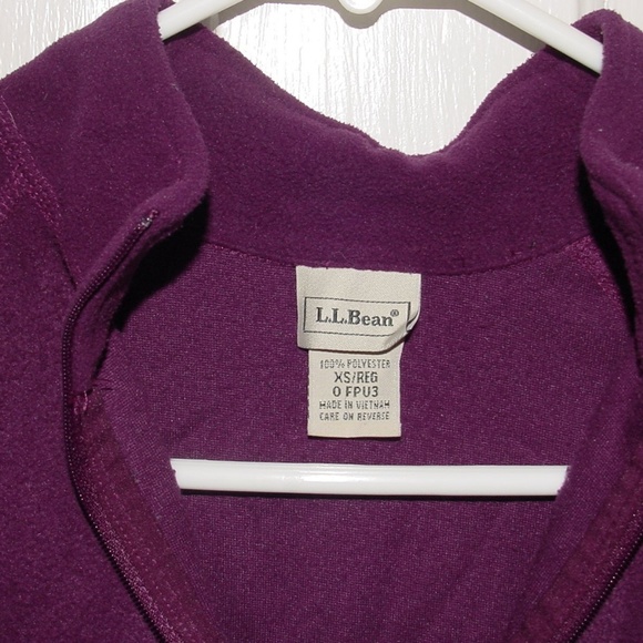 Vintage L.L.Bean Violet Pullover XS/REG w/pocket - Picture 4 of 4